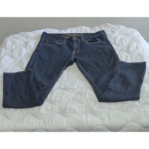American Eagle Outfitters Womens Skinny Jeans Waist 30 Leg 29 Blue Denim Dk Wash